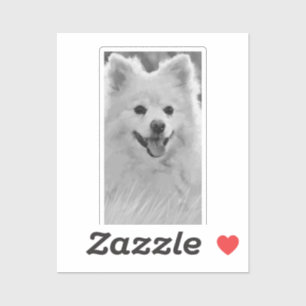 Japanse spitz sticker