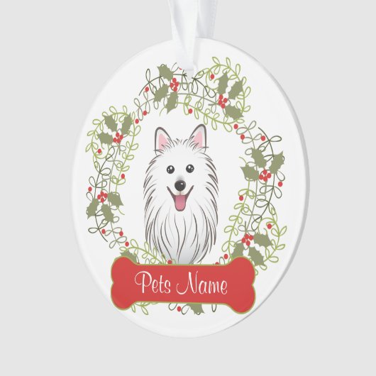 Japanse Spitz-versiering Ornament (voorkant)