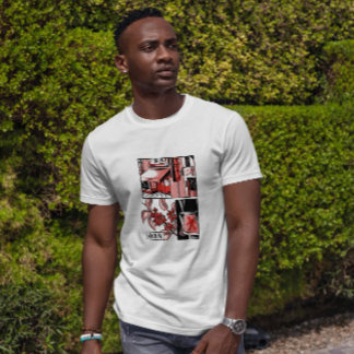 Japanse stad t-shirt