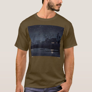 Japanse Sterrennacht esthetische kunst T-shirt