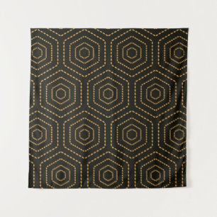 Japanse stijl gouden naadloos patroon achtergrond wandkleed