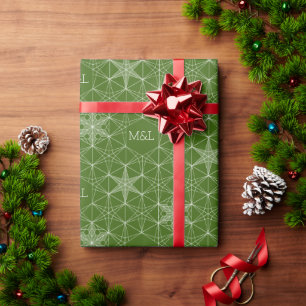 Japanse stijl Snowflake Cadeaupapier