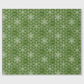 Japanse stijl Snowflake Cadeaupapier (Vlak)