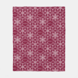 Japanse stijl Snowflake Fleece Deken