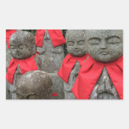 Japanse stijlbeschermer van kinderen Japan Rechthoekige Sticker