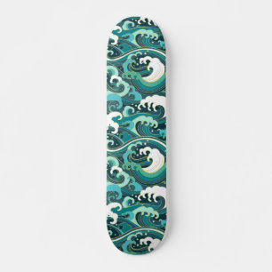 Japanse stijlgolven skateboard