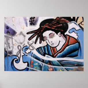 Japanse straatkunst van Las Palmas Poster