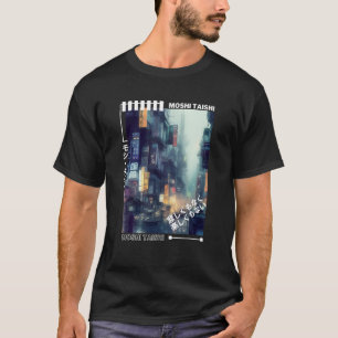 Japanse Streetslijmerrek Vibes esthetische Tokyo C T-shirt