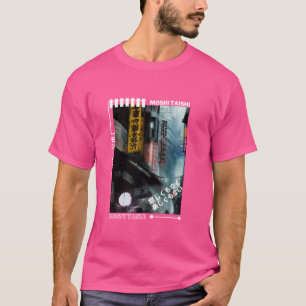 Japanse Streetwear Retro Sfeer Esthetisch Tokio Cy T-shirt