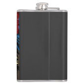 Japanse strijder tegen de reuzenslang heupfles (Achterkant)