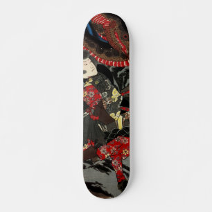 Japanse strijder tegen reusachtige slang skateboard