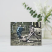  Japanse Sumo Traditionele 相 撲 Briefkaart (Staand voorkant)