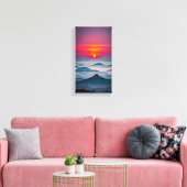 Japanse Sunset Canvas Muurkunst (Insitu (Woonkamer))