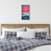 Japanse Sunset Canvas Muurkunst Afdruk (Insitu (Slaapkamer))