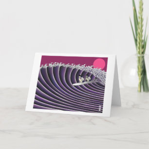 Japanse sunset surfing kaart