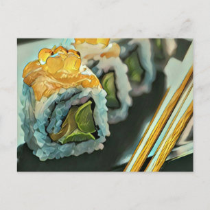 Japanse sushi briefkaart
