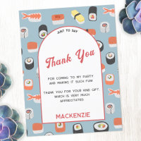 Japanse sushi dank u