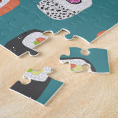 Japanse sushi eten kunst legpuzzel (Zijkant)