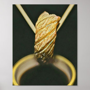 Japanse sushi-minnaar poster
