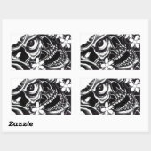 Japanse tattoo rechthoekige sticker (Vel)