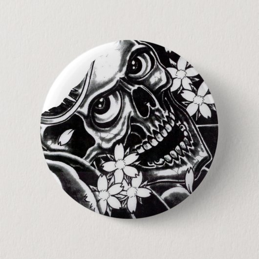 Japanse tattoo ronde button 5,7 cm (Voorkant)
