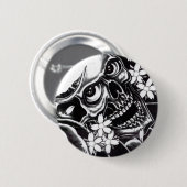 Japanse tattoo ronde button 5,7 cm (Voorkant /achterkant)