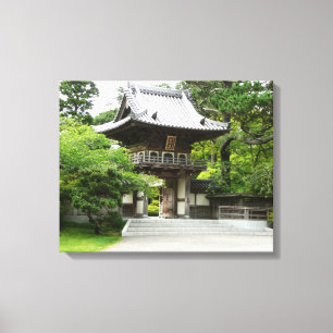 Japanse Tea Garden in San Francisco Canvas Afdruk