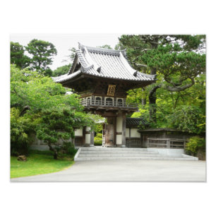 Japanse Tea Garden in San Francisco Foto Afdruk