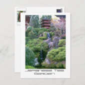 Japanse Tea Garden Waterfall Briefkaart (Voorkant / Achterkant)