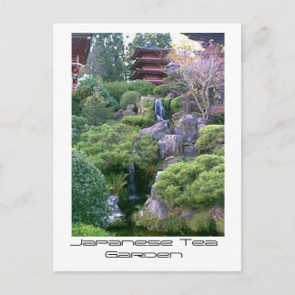 Japanse Tea Garden Waterfall Briefkaart