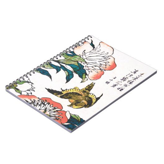  Japanse tekening, pony's en Sparrow Notitieboek (Linkerzijde)