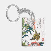  Japanse tekening, pony's en Sparrow Sleutelhanger (Voorkant Links)