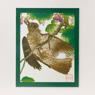 Japanse tekening van Jay op een wijnstok Legpuzzel