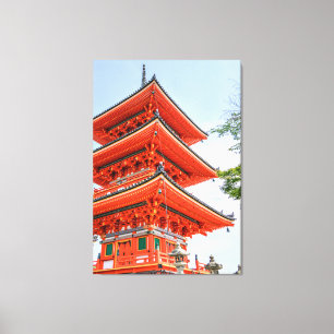 Japanse tempel canvas afdruk