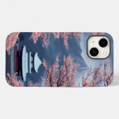 Japanse tempel, Cherry Blossom, Mountains Modern Case-Mate iPhone Case (Achterkant (horizontaal))