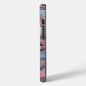 Japanse tempel, Cherry Blossom, Mountains Modern Case-Mate iPhone Case (Achterkant / Links)
