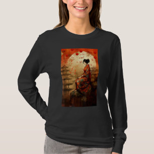 Japanse Tempel Geisha Spiritualiteit T-shirt