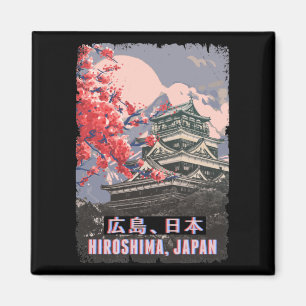 Japanse tempel Hiroshima Anime Cherry Blossom Magneet
