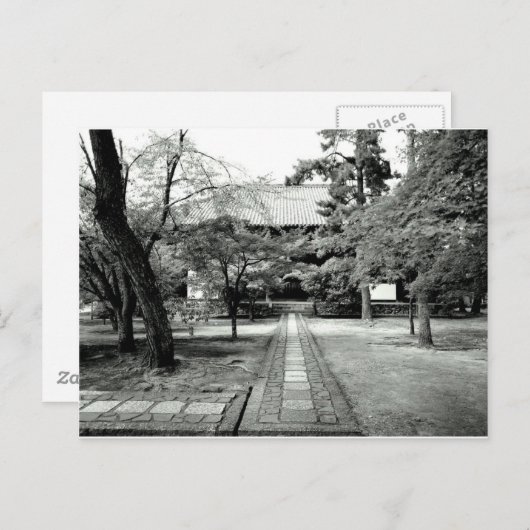 Japanse tempeltuin briefkaart (Voorkant / Achterkant)