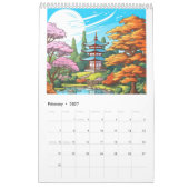 Japanse tempeltuin kalender (Feb 2027)