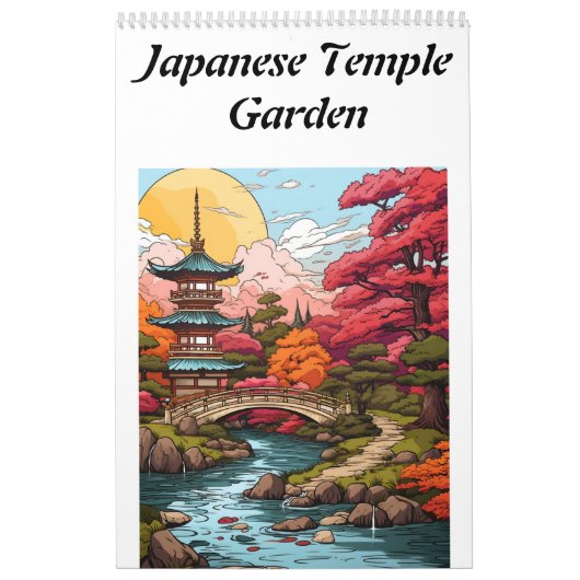 Japanse tempeltuin kalender (Hoes)