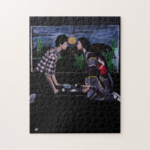 Japanse Theeceremonie Schilderij door Alfred Fox Legpuzzel