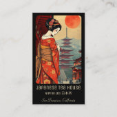 Japanse theeceremonies sushi Visitekaartje (Voorkant)