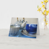 Japanse theeservies kaart (Gele Bloem)