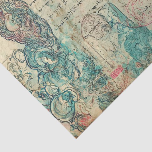 Japanse thema decoupage crafting tissuepapier (Detail)