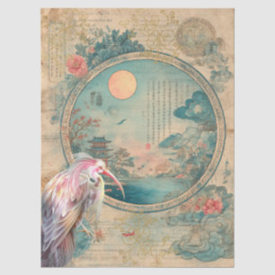 Japanse thema decoupage crafting tissuepapier