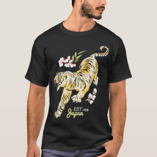  Japanse tijger - Aziatische drijvende Tattoo Kuns T-shirt