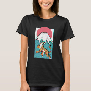 Japanse tijger esthetiek Japan Mt Fuji Fujiyama Su T-shirt