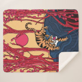 Japanse tijger sherpa deken (Voorkant (horizontaal))