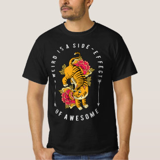 Japanse Tijgerbloem T-shirt Cute Dieren T-shirt